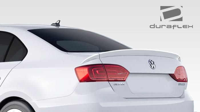 2011-2014 Volkswagen Jetta R Look Rear Wing Trunk Spoiler - 3 Piece - FRP