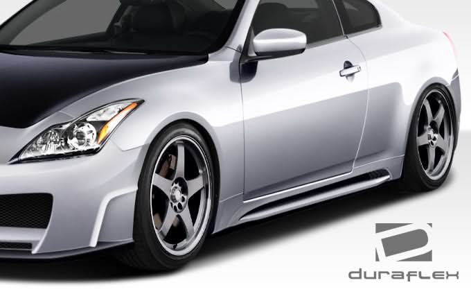 2008-2015 Infiniti G37 Q60 Elite Style Side Skirts Rocker Panels - FRP
