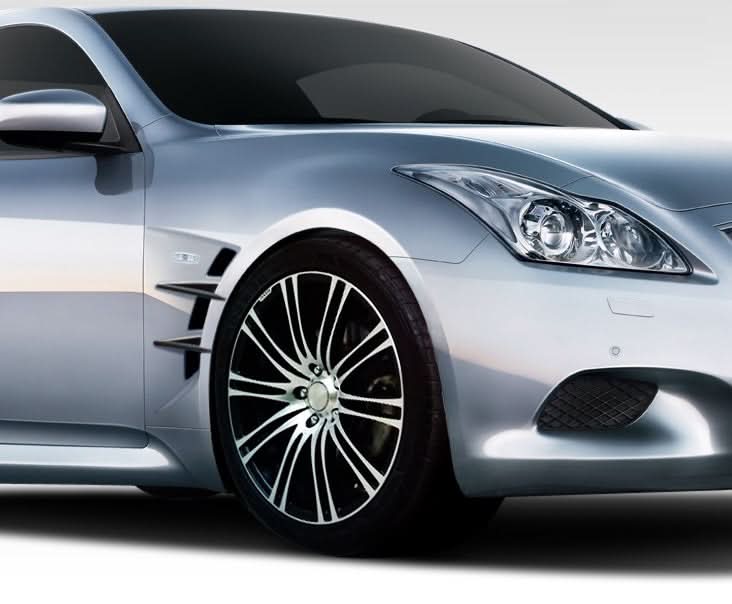 2008-2015 Infiniti G37 Q60 W-1 Style Fenders - 2 Piece - FRP
