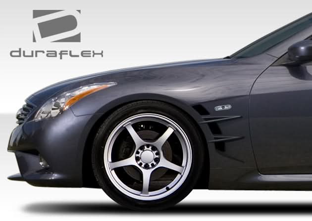 2008-2015 Infiniti G37 Q60 W-1 Style Fenders - 2 Piece - FRP