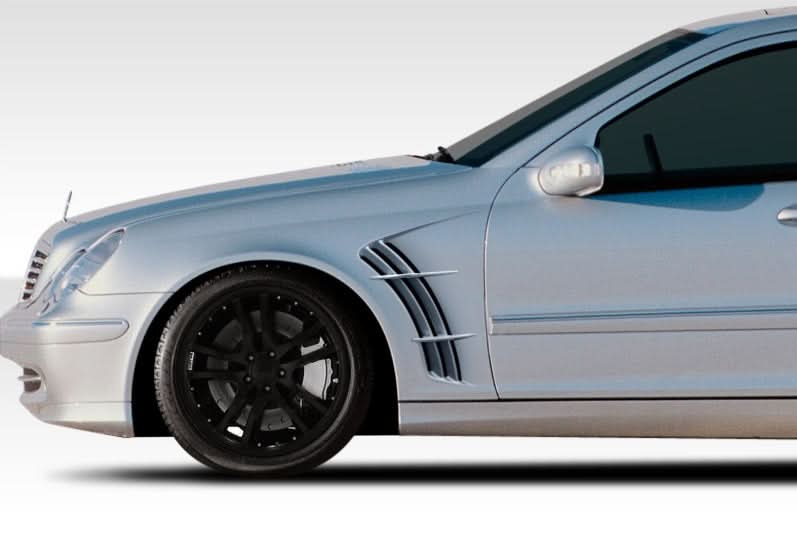 2001-2007 Mercedes C Class W203 W-1 Style Fenders 2 Piece - FRP