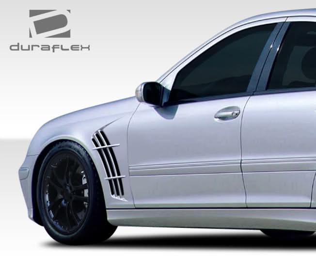 2001-2007 Mercedes C Class W203 W-1 Style Fenders 2 Piece - FRP