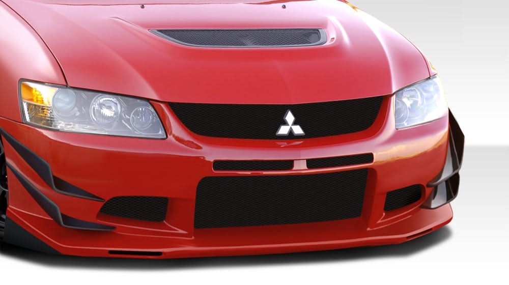 2003-2006 Mitsubishi Lancer Evolution VT-X V2 Style Front Bumper - FRP