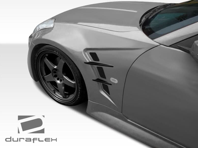 2003-2008 Nissan 350Z W-1 Style Fenders - 2 Piece - FRP