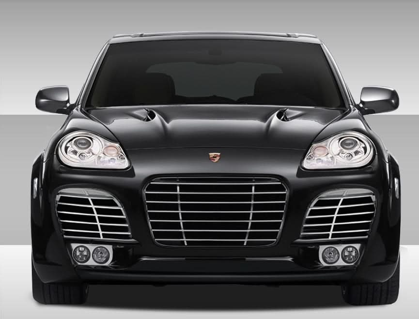 2003-2006 Porsche Cayenne Eros Version 1 Style Wide Body Front Bumper - FRP