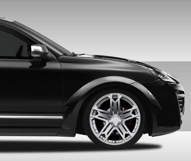 2003-2006 Porsche Cayenne Eros Version 1 Style Wide Body Front Fender Flares - FRP