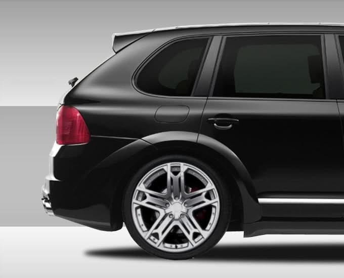 2003-2006 Porsche Cayenne Eros Version 1 Style Wide Body Rear Fender Flares - FRP