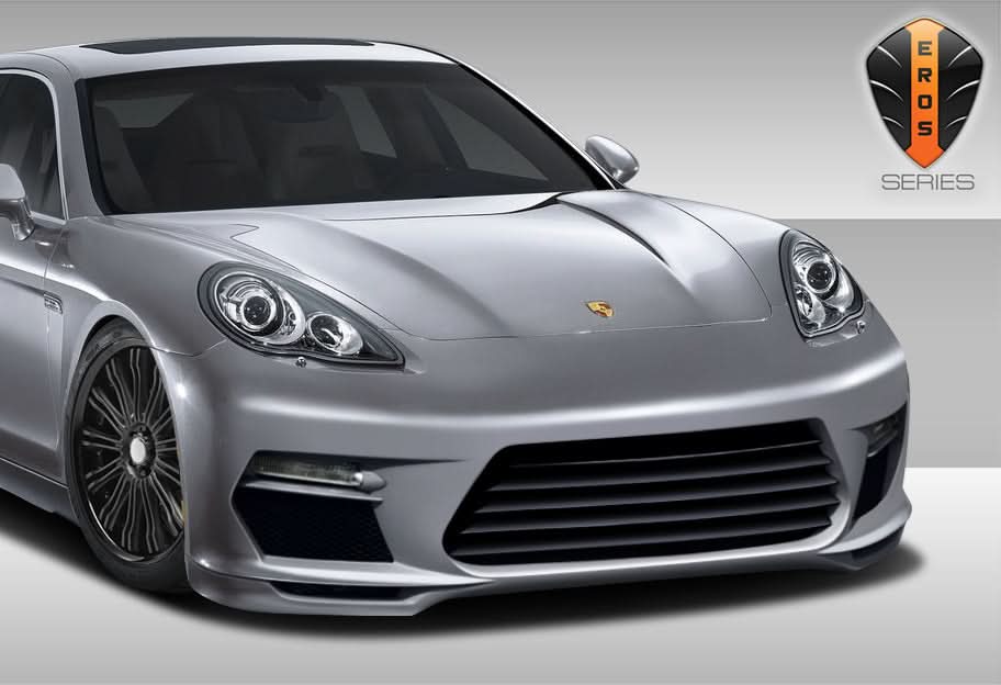 2010-2013 Porsche Panamera Eros Version 3 Style Front Bumper Cover - FRP