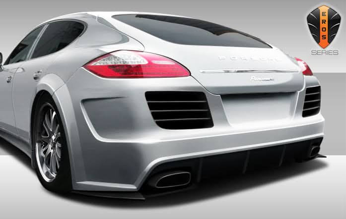 2010-2013 Porsche Panamera Eros Version 4 Style Wide Body Rear Bumper