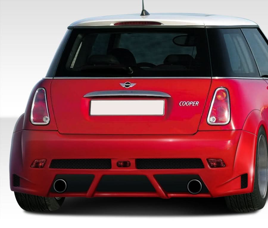 2002-2008 Mini Cooper Type Z Style Wide Body Rear Bumper - FRP