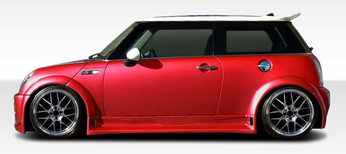 2002-2008 Mini Cooper Type Z Style Wide Body Fender Flares 6pc - FRP