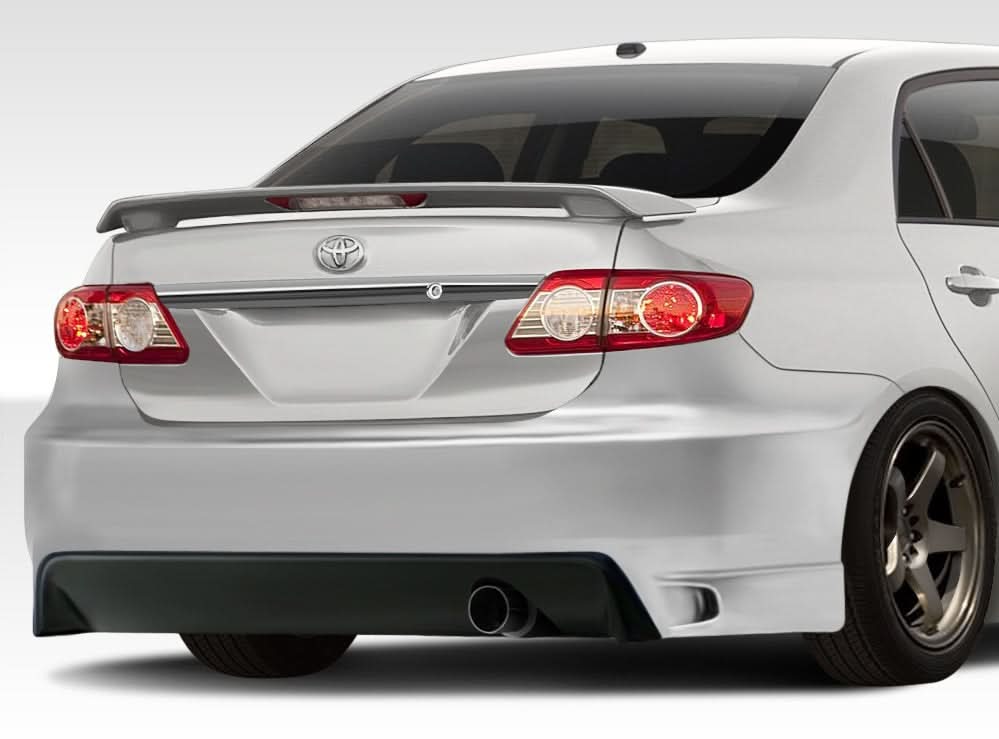 2011-2013 Toyota Corolla GT Concept Style Rear Bumper Cover - FRP