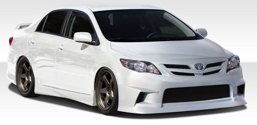 2011-2013 Toyota Corolla GT Concept Style Body Kit - 4 Piece - FRP