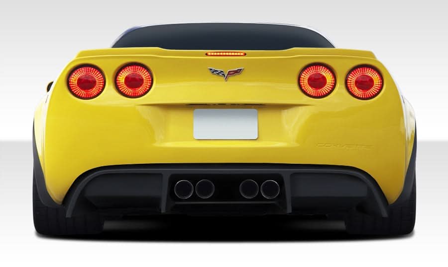 2005-2013 Chevrolet Corvette C6 GT500 Style Rear Diffuser - FRP