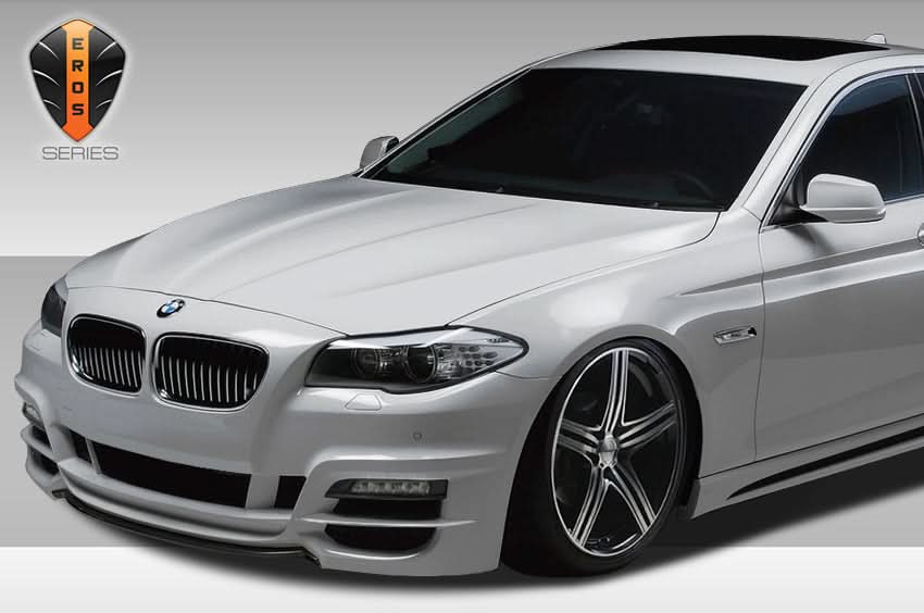 2011-2016 BMW 5 Series F10 Eros Version 1 Style Front Bumper Cover - FRP