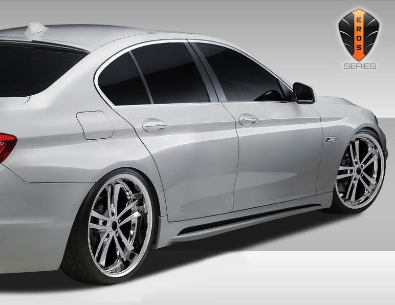 2011-2016 BMW 5 Series F10 Eros Version 1 Style Side Skirts - FRP