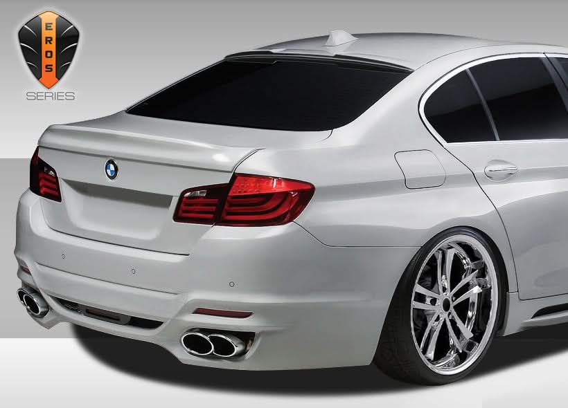 2011-2016 BMW 5 Series F10 Eros Version 1 Style Rear Bumper Cover - FRP