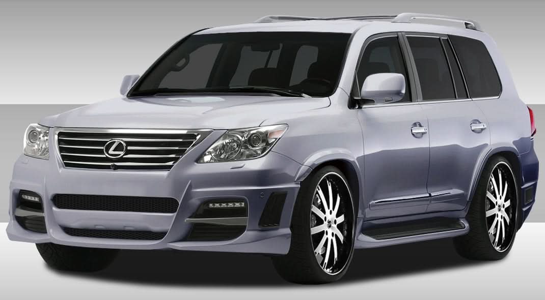 2008-2015 Lexus LX570 Eros Version 1 Style Front Bumper Cover - FRP