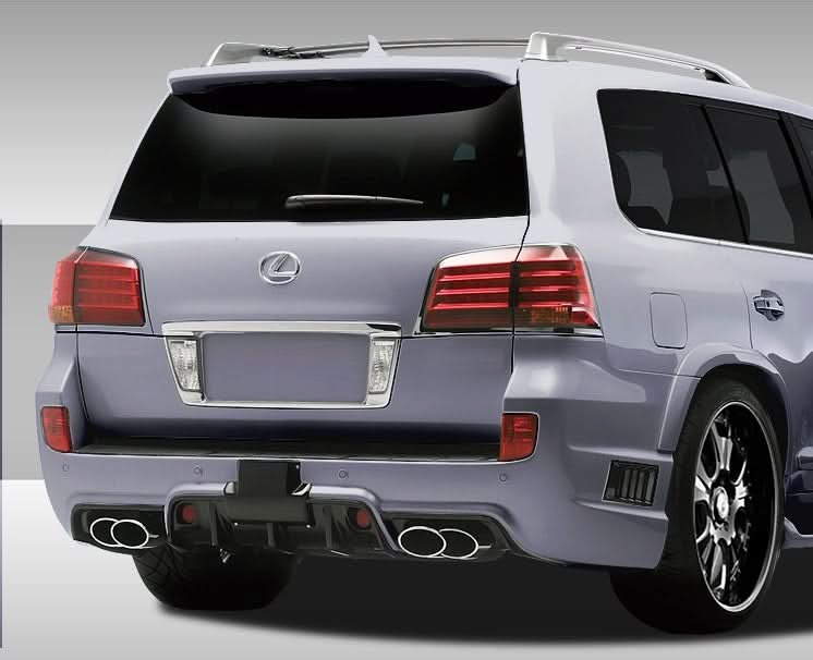 2008-2015 Lexus LX570 Eros Version 1 Style Rear Bumper Cover - FRP