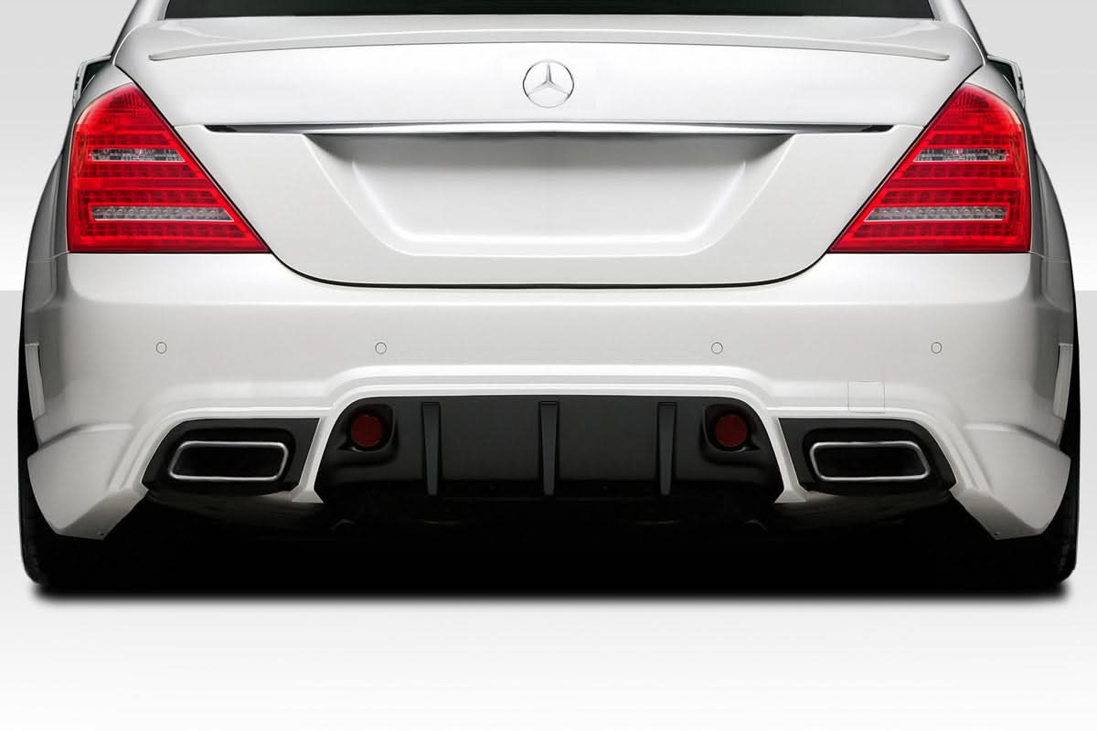 2010-2013 Mercedes S Class W221 Eros Version 2 Style Rear Bumper Cover - FRP