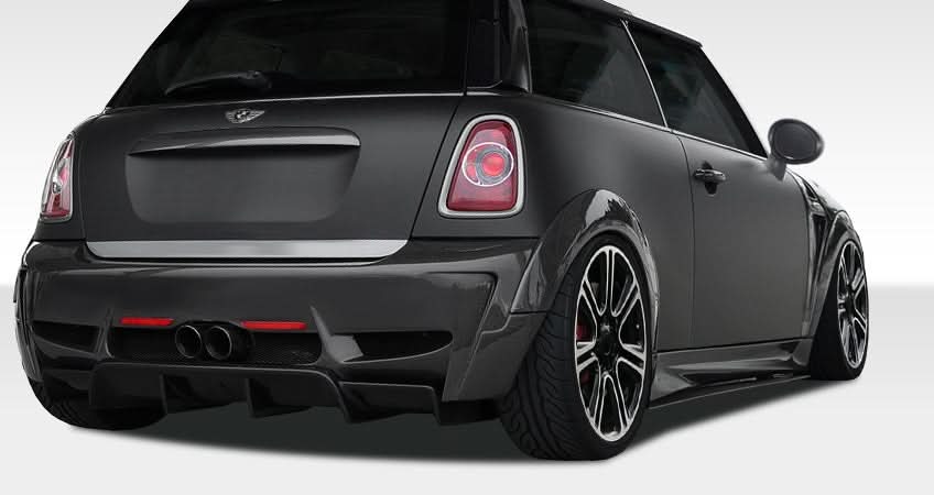 2007-2015 Mini Cooper DL-R Style Rear Bumper Cover - 1 Piece - FRP