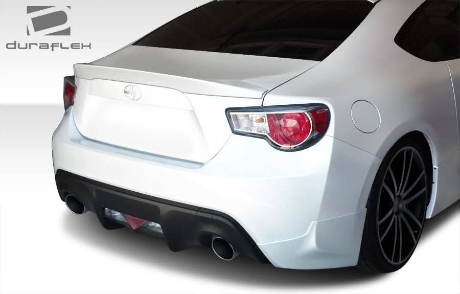2013-2020 Toyota 86 X-5 Style Rear Add On Spat Bumper Extensions - FRP