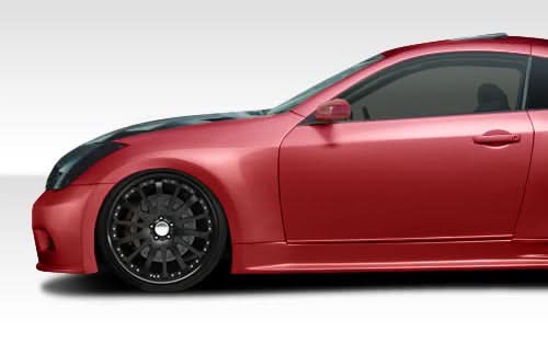 2003-2007 Infiniti G35 GT500 Style Wide Body Front Fenders - FRP