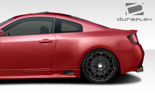 2003-2007 Infiniti G35 GT500 Style Wide Body Rear Fenders - 2 Piece - FRP