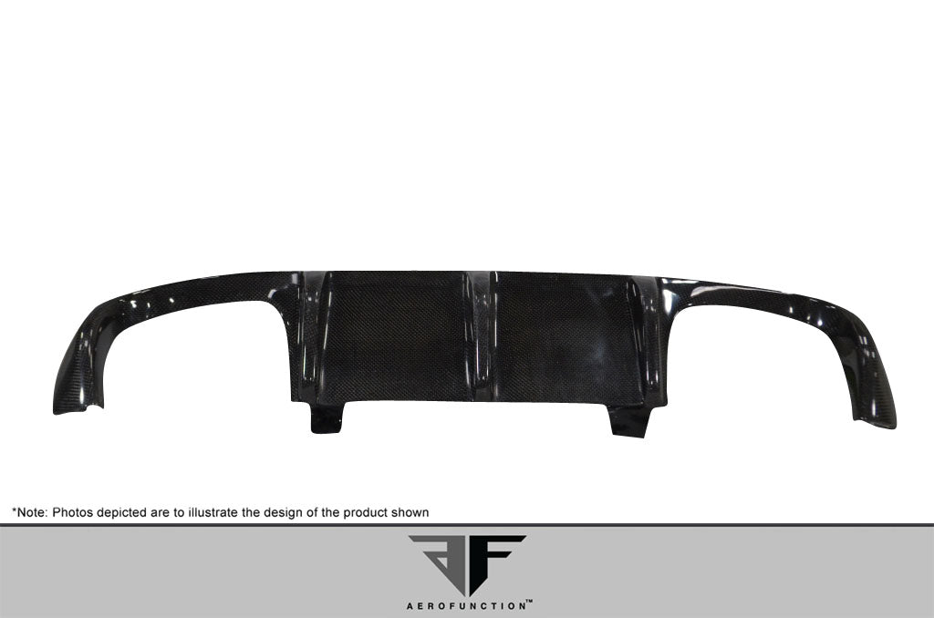 2008-2013 BMW M3 E90 4DR Carbon AF-1 Rear Diffuser ( CFP ) - 1 Piece