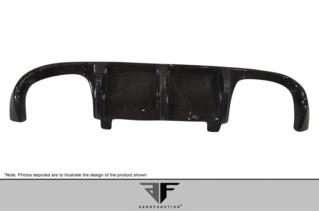 2008-2013 BMW M3 E90 4DR Carbon AF-1 Rear Diffuser ( CFP ) - 1 Piece