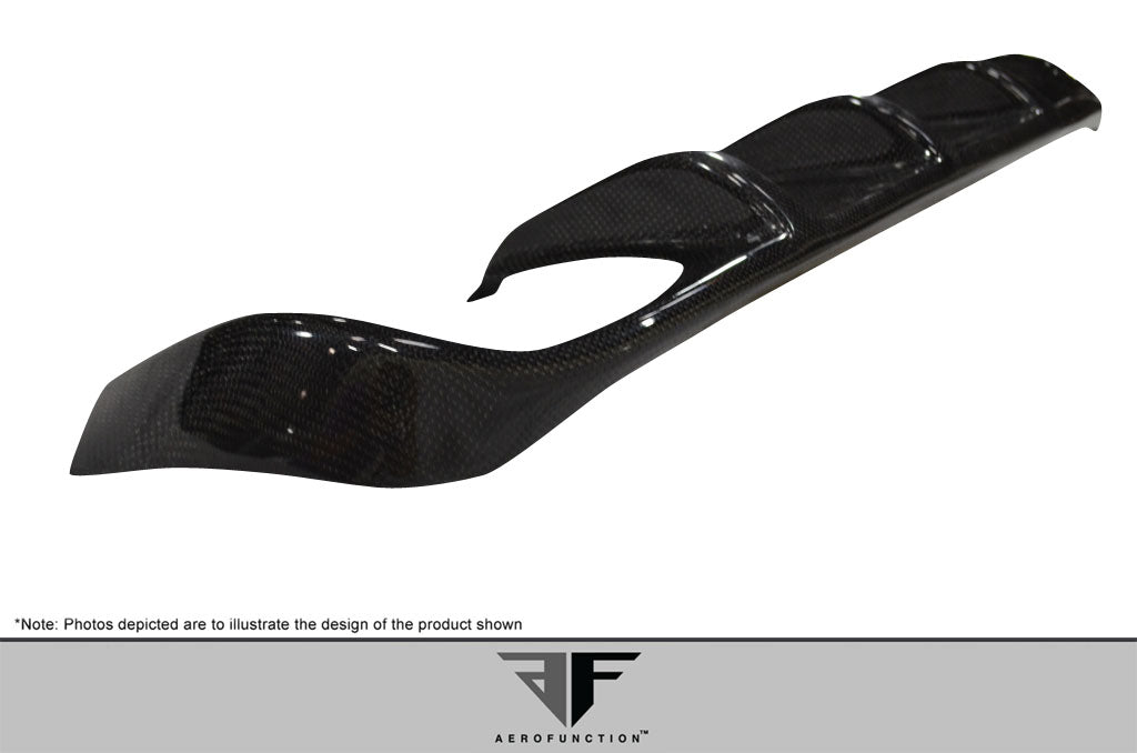 2008-2013 BMW M3 E90 4DR Carbon AF-1 Rear Diffuser ( CFP ) - 1 Piece