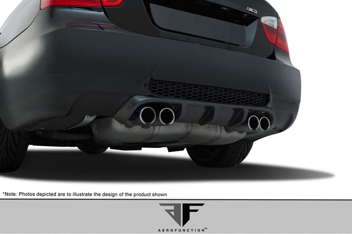 2008-2013 BMW M3 AF-1 Style Rear Diffuser - Carbon Fiber