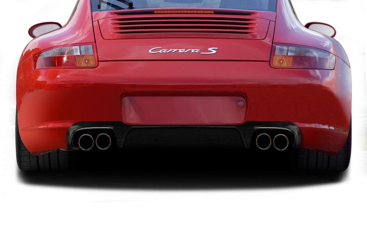 2005-2008 Porsche 911 Carrera AF-1 Style Rear Diffuser - Carbon Fiber