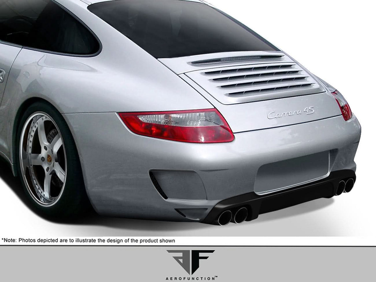 2005-2008 Porsche 911 Carrera 997 AF-1 Style Rear Bumper Cover - FRP