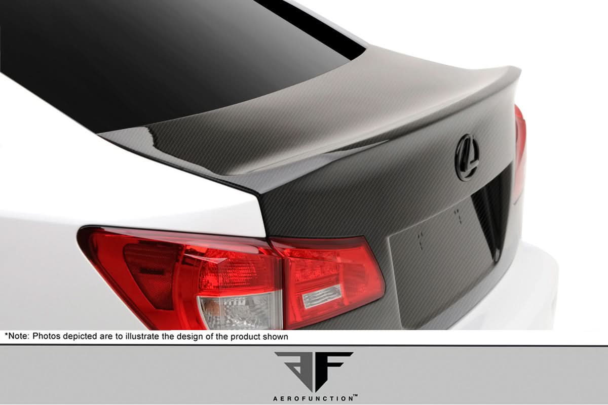 2006-2013 Lexus IS Series AF-1 Style Trunk Lid - Carbon Fiber