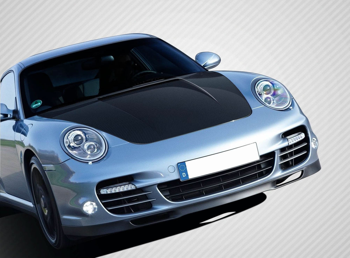 2006-2012 Porsche Cayman Boxster 997 Eros Version 1 Style Hood - Carbon