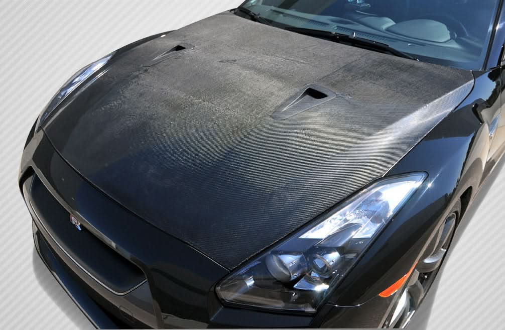 2009-2016 Nissan GT-R R35 OEM Look Hood - Carbon Fiber