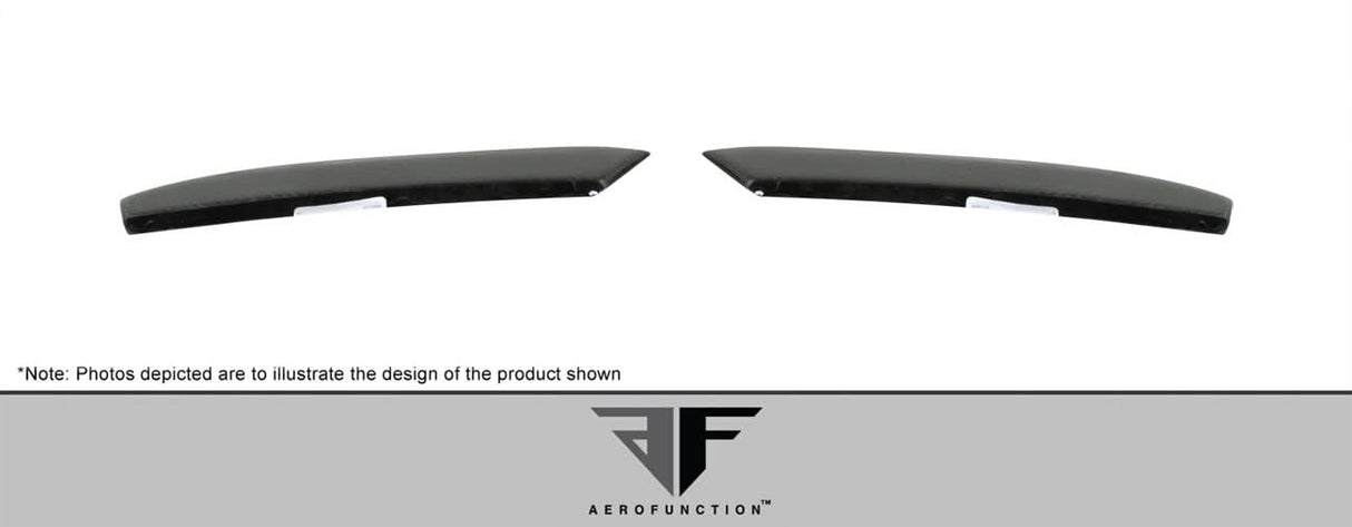 2011-2016 BMW 5 Series F10 AF-3 Style Rear Add On Extensions - Carbon