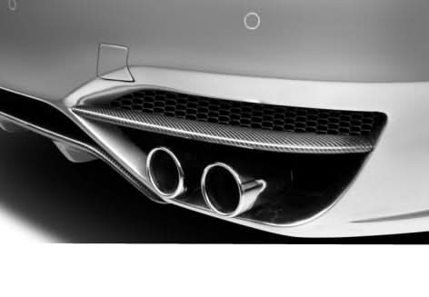 2011-2016 BMW 5 Series F10 AF-3 Style Rear Add On Extensions - Carbon