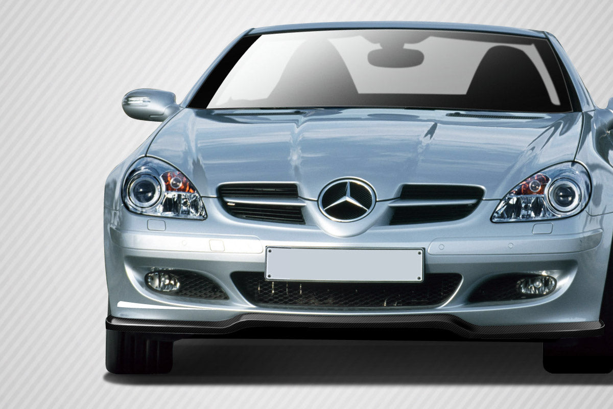 2005-2008 Mercedes SLK R171 L-Sport Style Front Lip Spoiler - Carbon