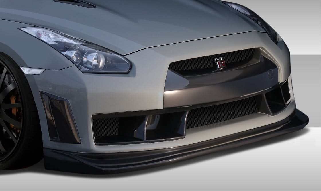 2009-2016 Nissan GT-R R35 Eros Version 4 Style Front Bumper Cover - FRP