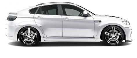 2008-2014 BMW X6 AF-5 Style Wide Body Side Skirts - FRP