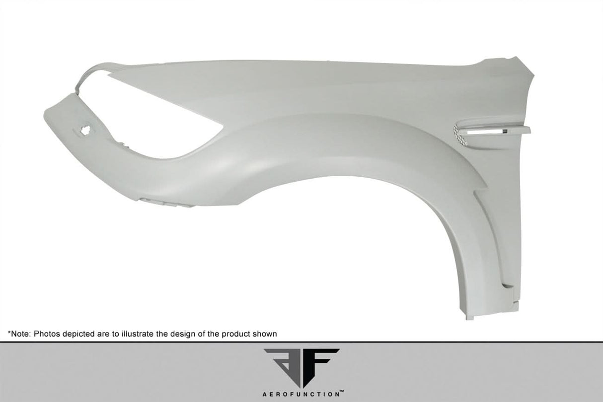 2008-2014 BMW X6 AF-5 Style Wide Body Front Fenders - FRP