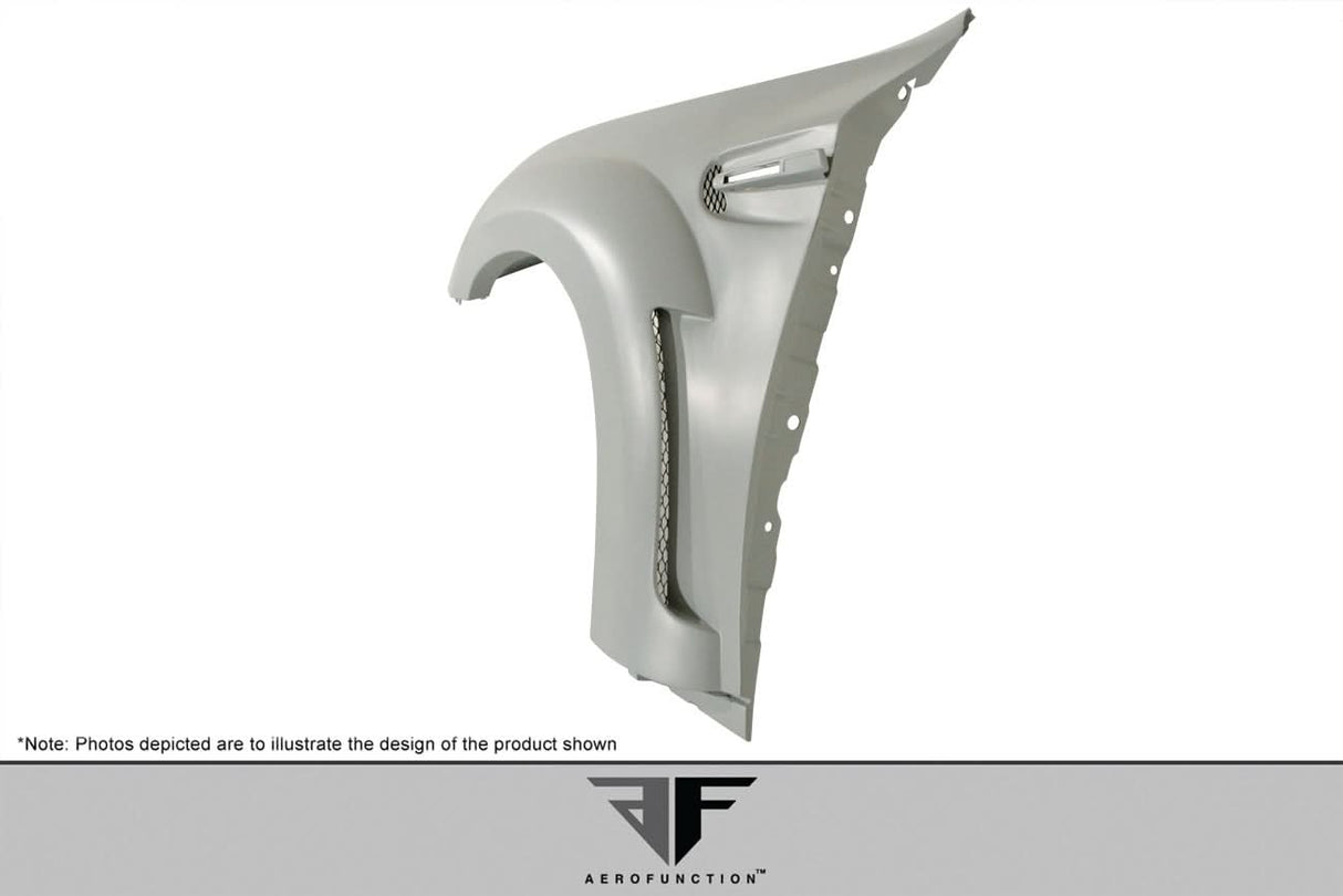 2008-2014 BMW X6 AF-5 Style Wide Body Front Fenders - FRP