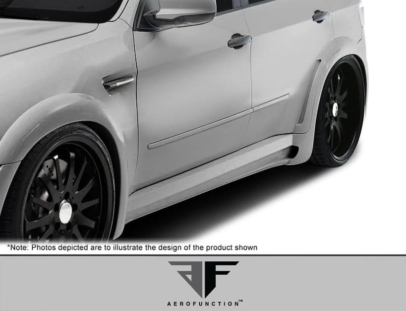 2010-2013 BMW X5M AF-1 Style Wide Body Side Skirts - FRP