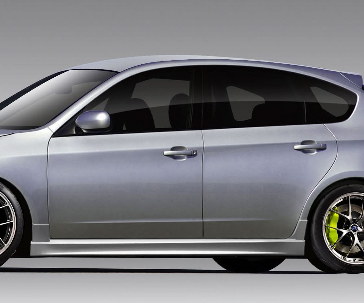 2008-2011 Subaru Impreza STI Look Side Skirts Rocker Panels - FRP