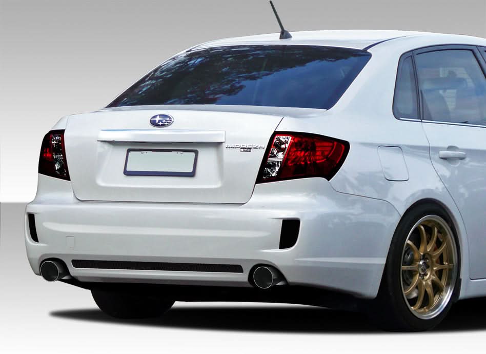 2008-2011 Subaru Impreza STI Look Rear Bumper Cover - FRP
