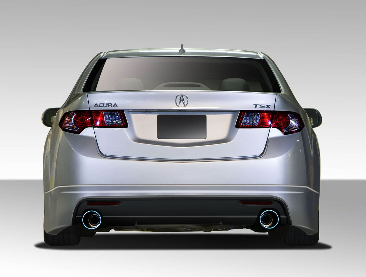 2009-2014 Acura TSX Type M Style Rear Lip Under Spoiler Air Dam - FRP