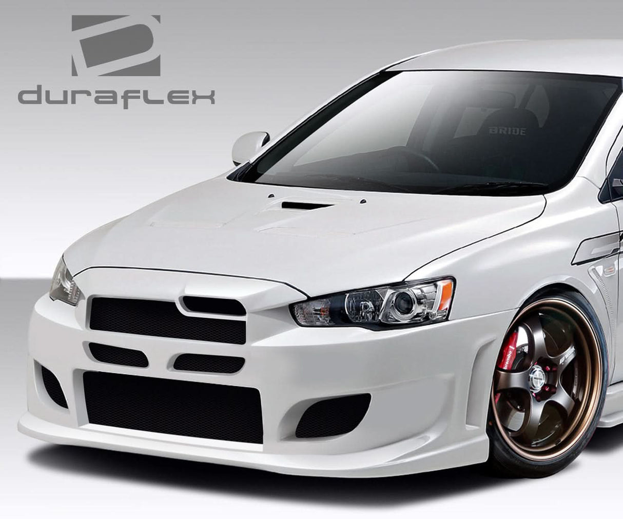 2008-2017 Mitsubishi Lancer I-Spec Style Front Bumper Cover - FRP