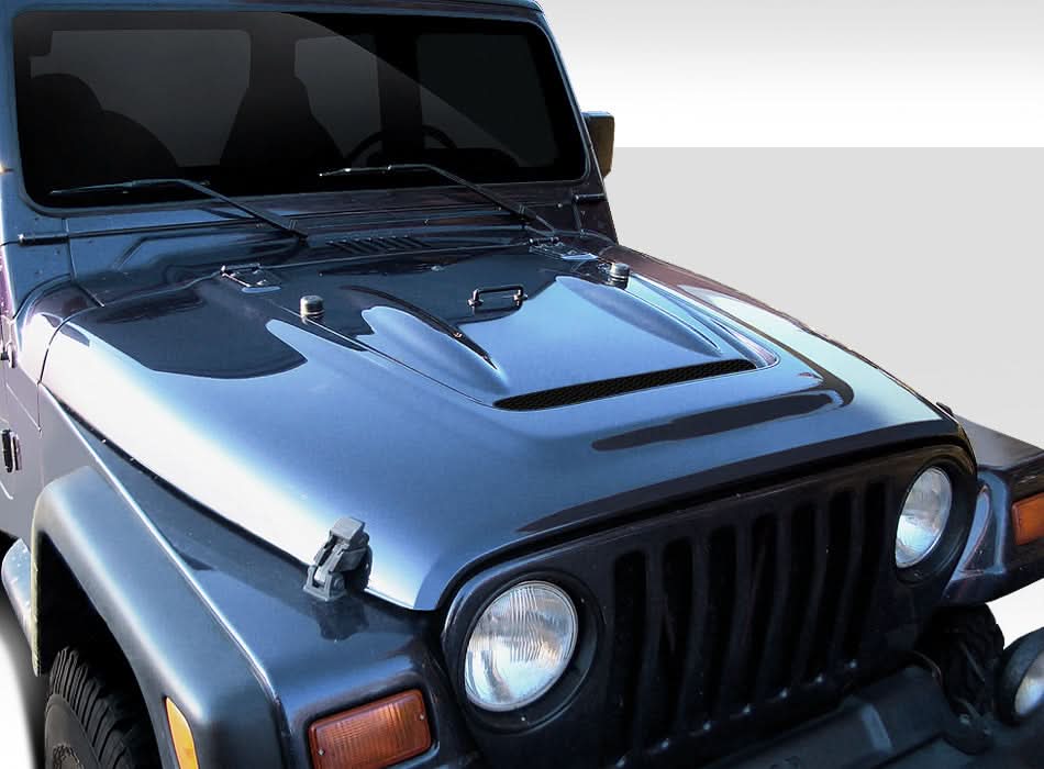 1997-2006 Jeep Wrangler Heat Reduction Hood - FRP